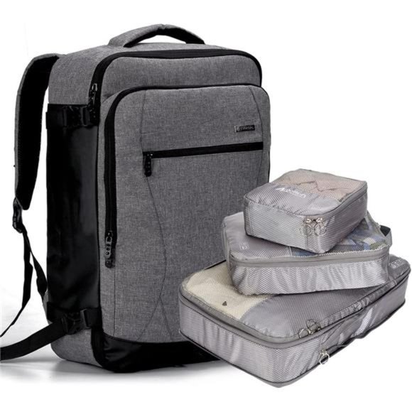 17 Inch Laptop Backpack Backpack Large 38L Luggage with 3 Packing Travel Bag